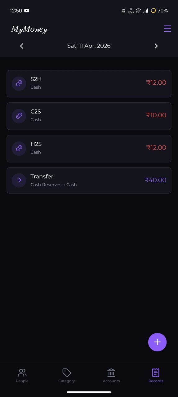 MyMoney Screenshot 1