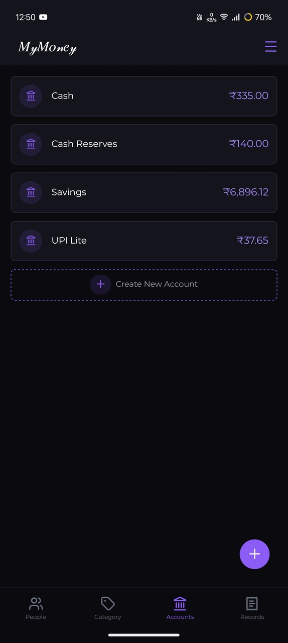 MyMoney Screenshot 2