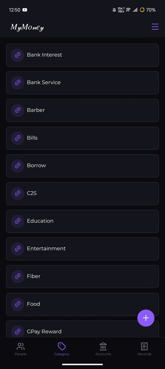 MyMoney Screenshot 3